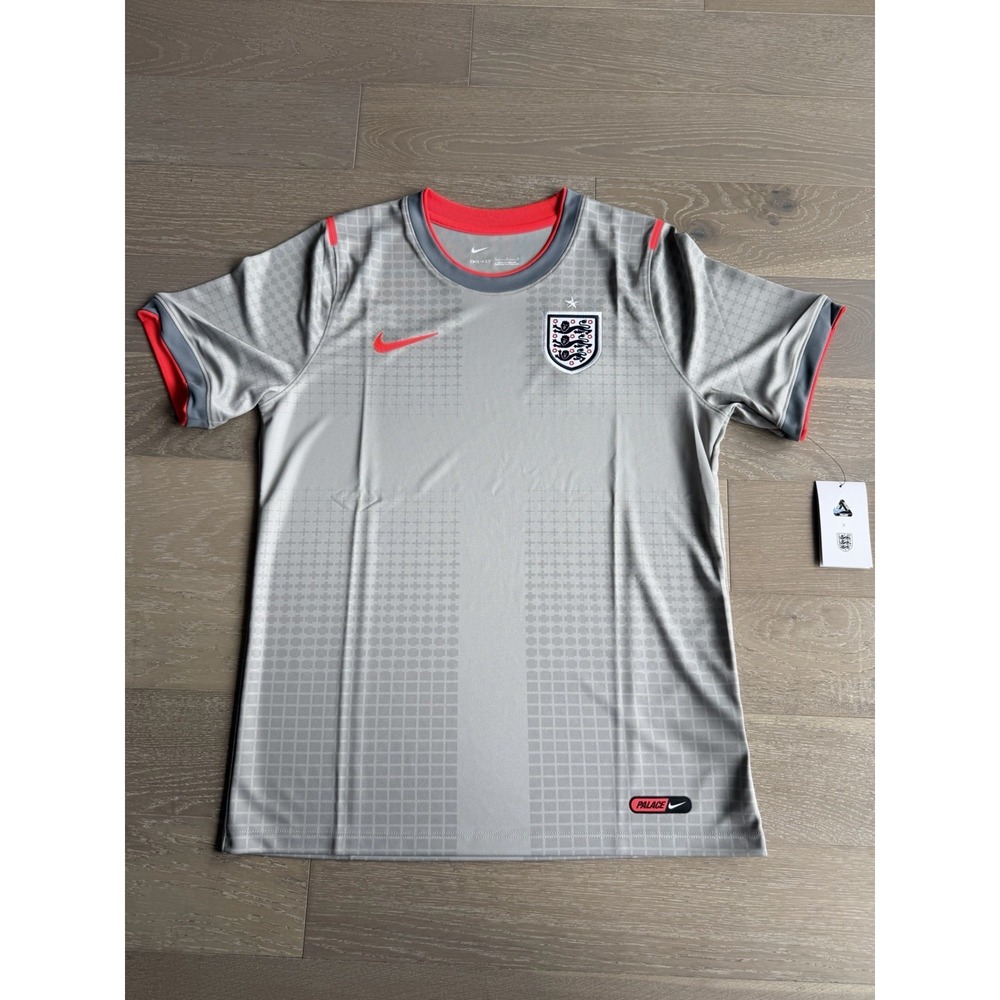 MEDIUM Palace x Nike England Dri-FIT Academy Pro Pewter Grey Football Jersey